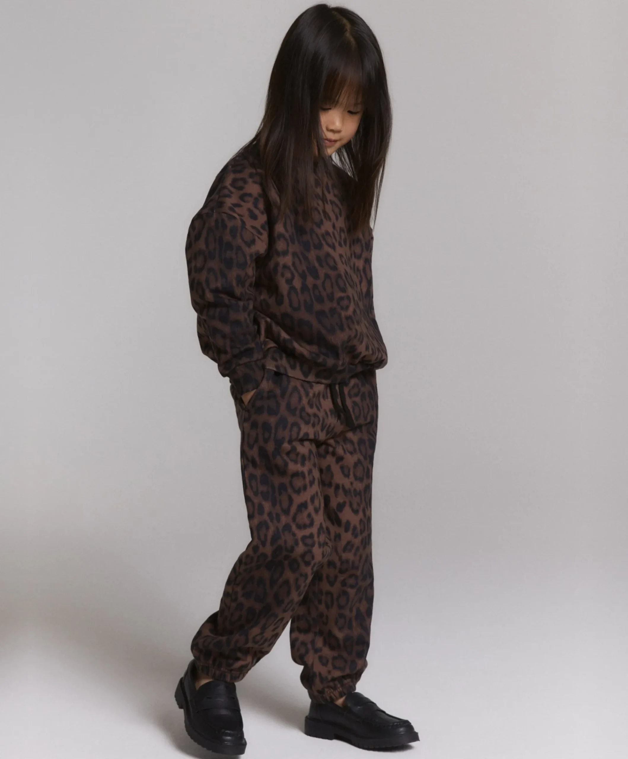 Meisjes sweater bruin