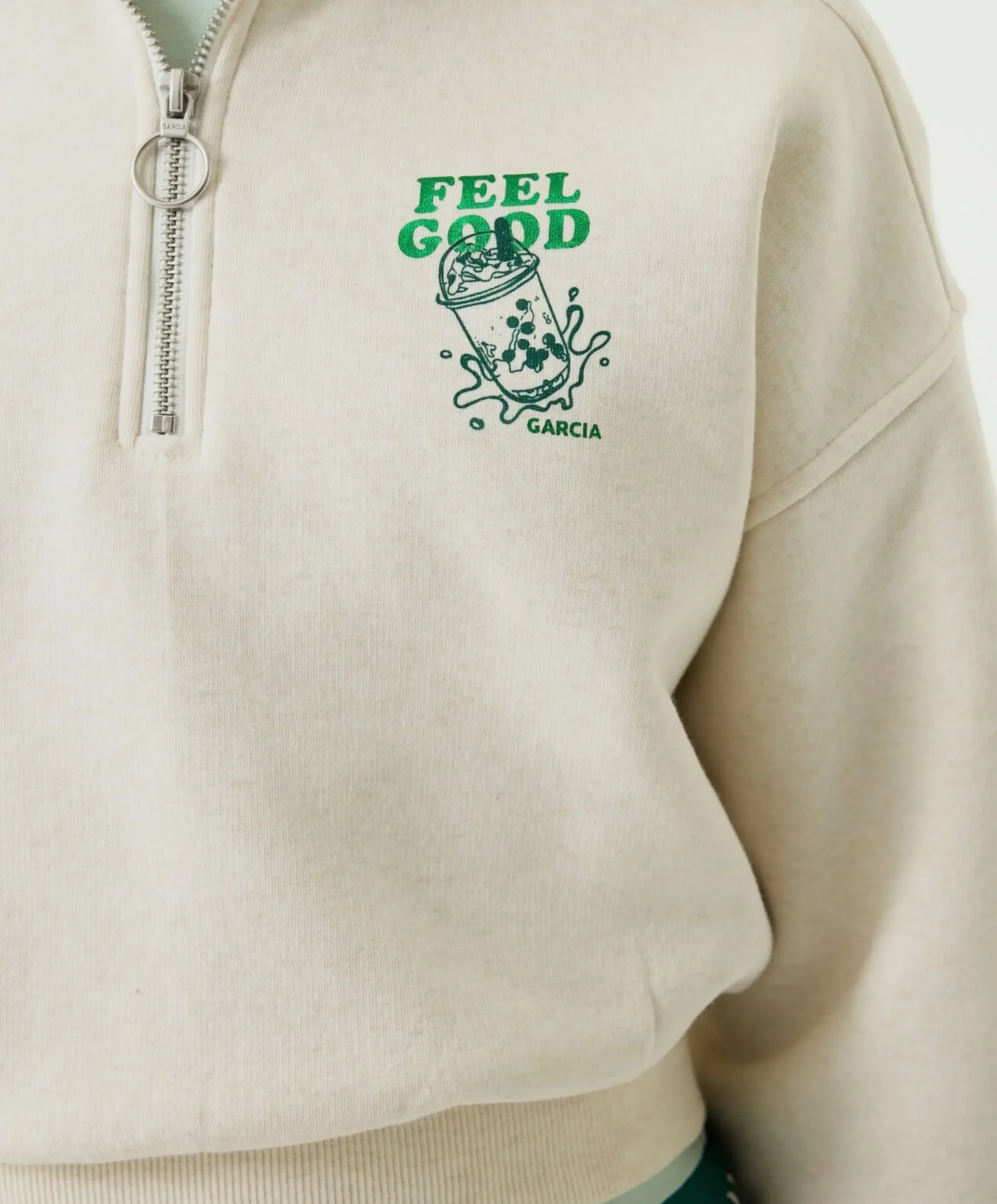 Meisjes sweater ecru