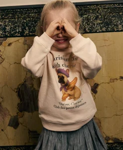 Meisjes sweater ecru