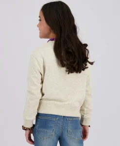 Meisjes sweater ecru