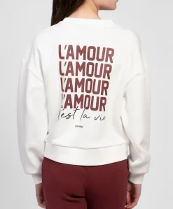 Meisjes sweater ecru