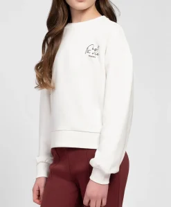 Meisjes sweater ecru