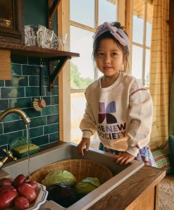 Meisjes sweater ecru