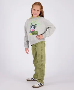 Meisjes sweater grijs