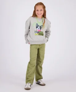 Meisjes sweater grijs