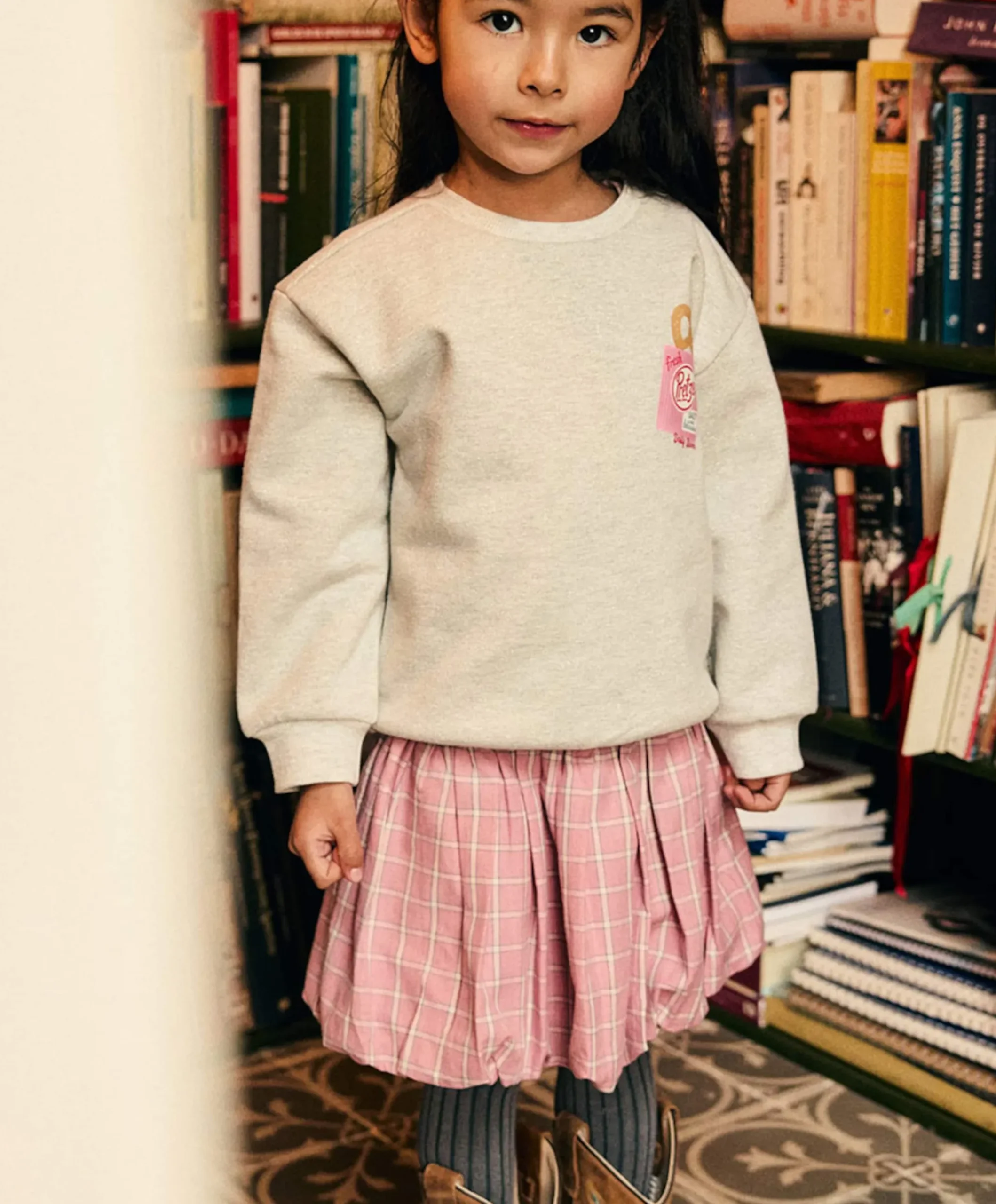 Meisjes sweater grijs