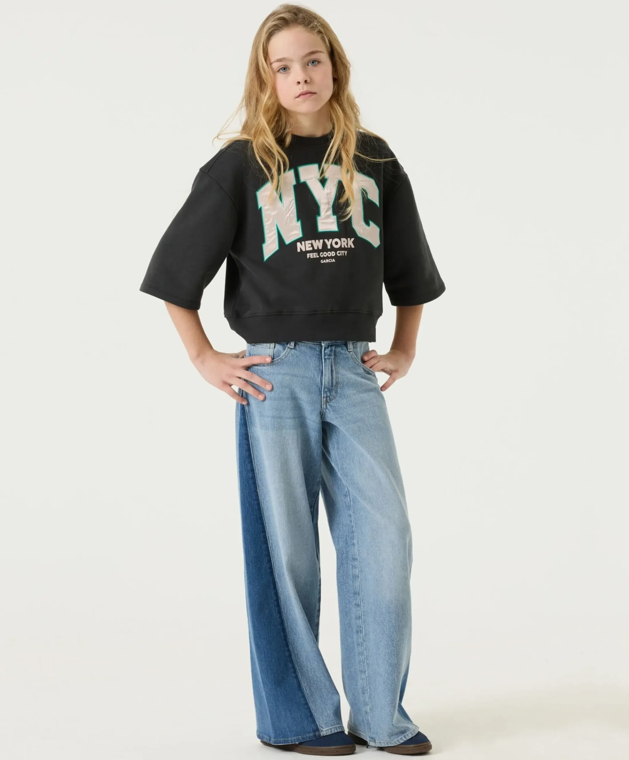 Meisjes sweater grijs