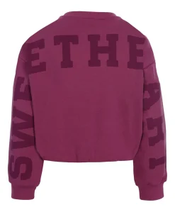 Meisjes sweater paars