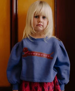 Meisjes sweater paars
