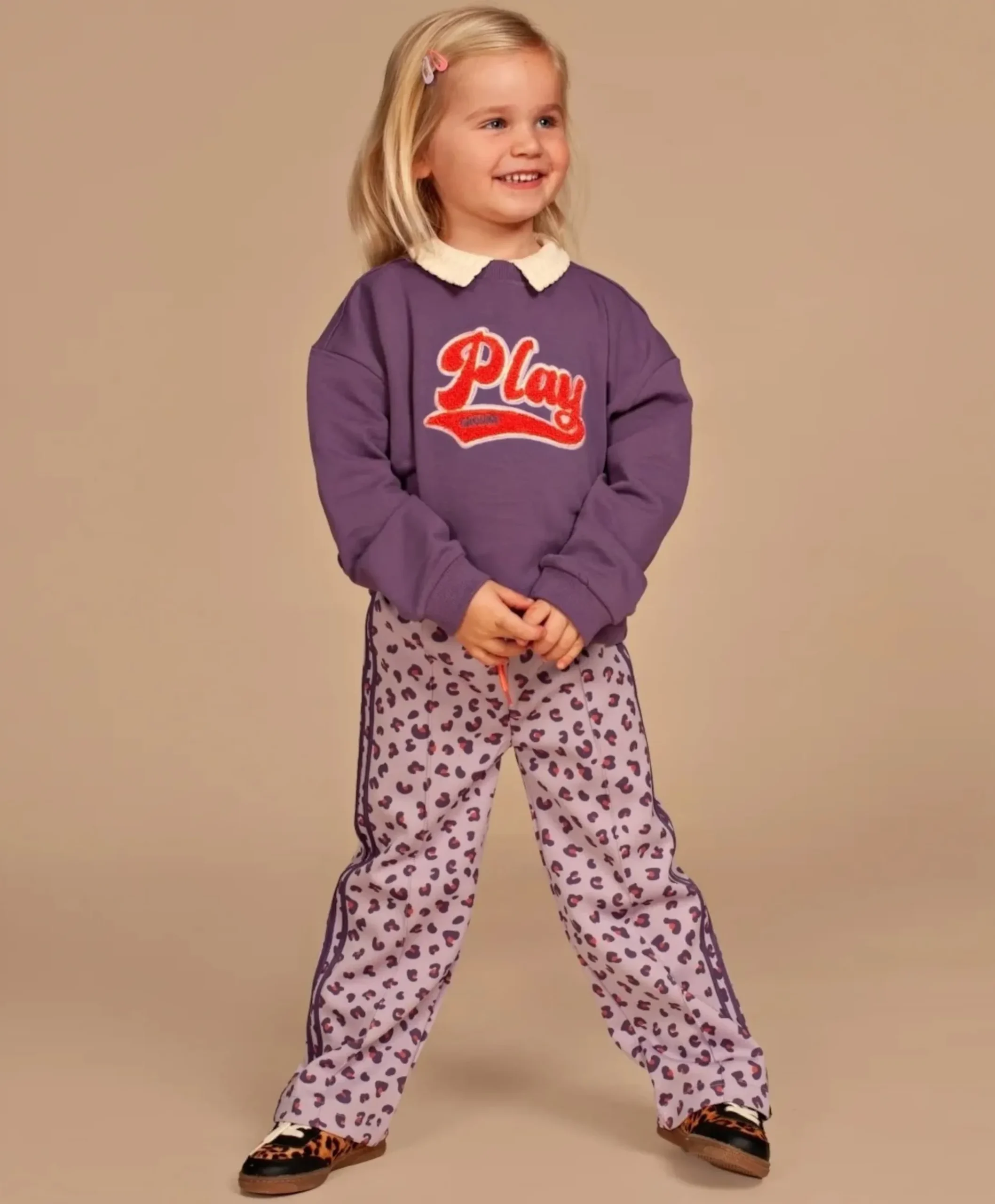 Meisjes sweater paars