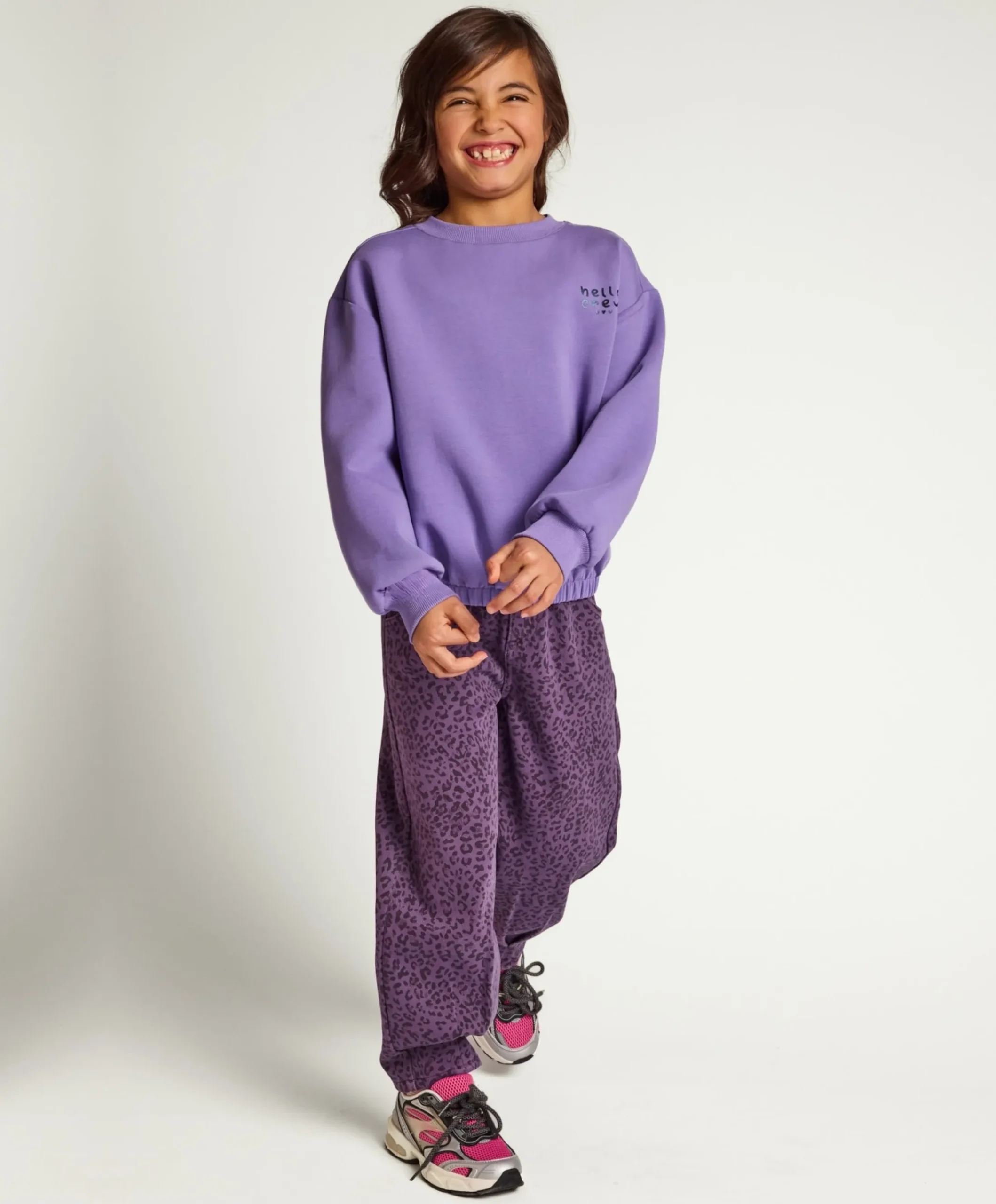 Meisjes sweater paars