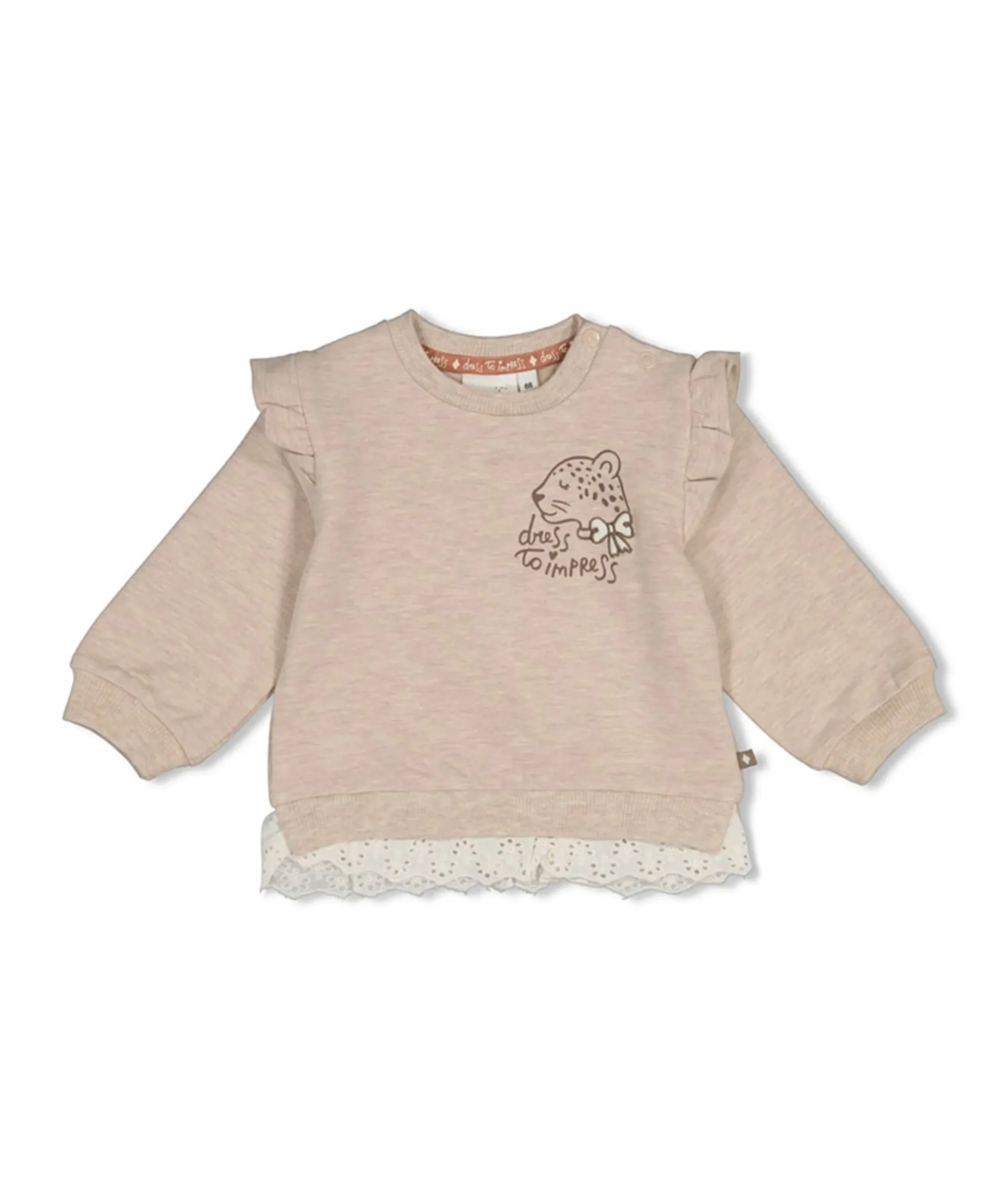 Meisjes trui beige