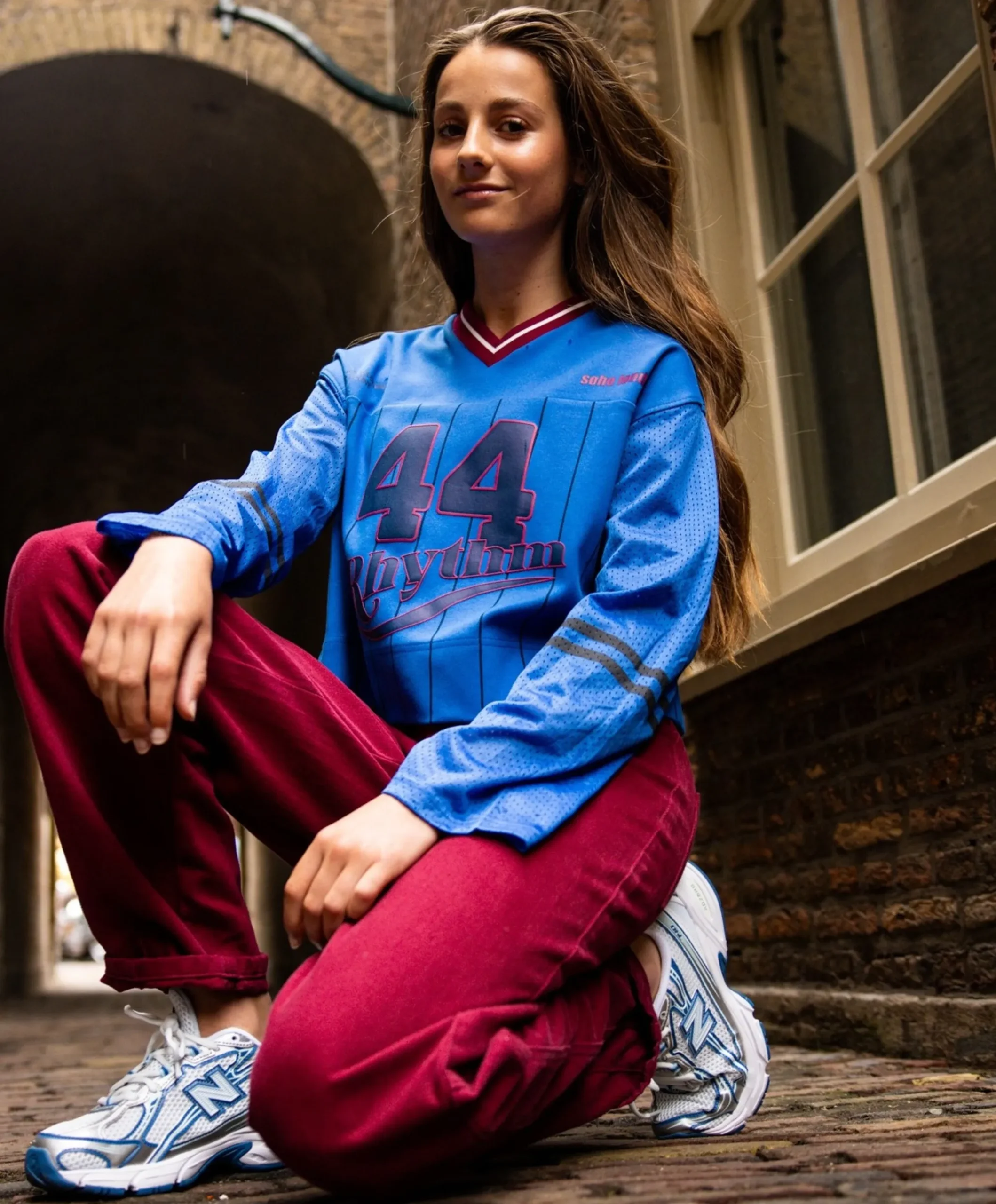 Meisjes trui blauw