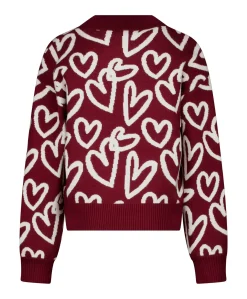 Meisjes trui bordeaux