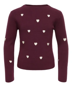 Meisjes trui bordeaux