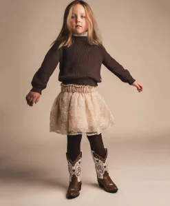 Meisjes trui bruin