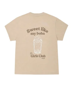 Meisjes T-shirt beige