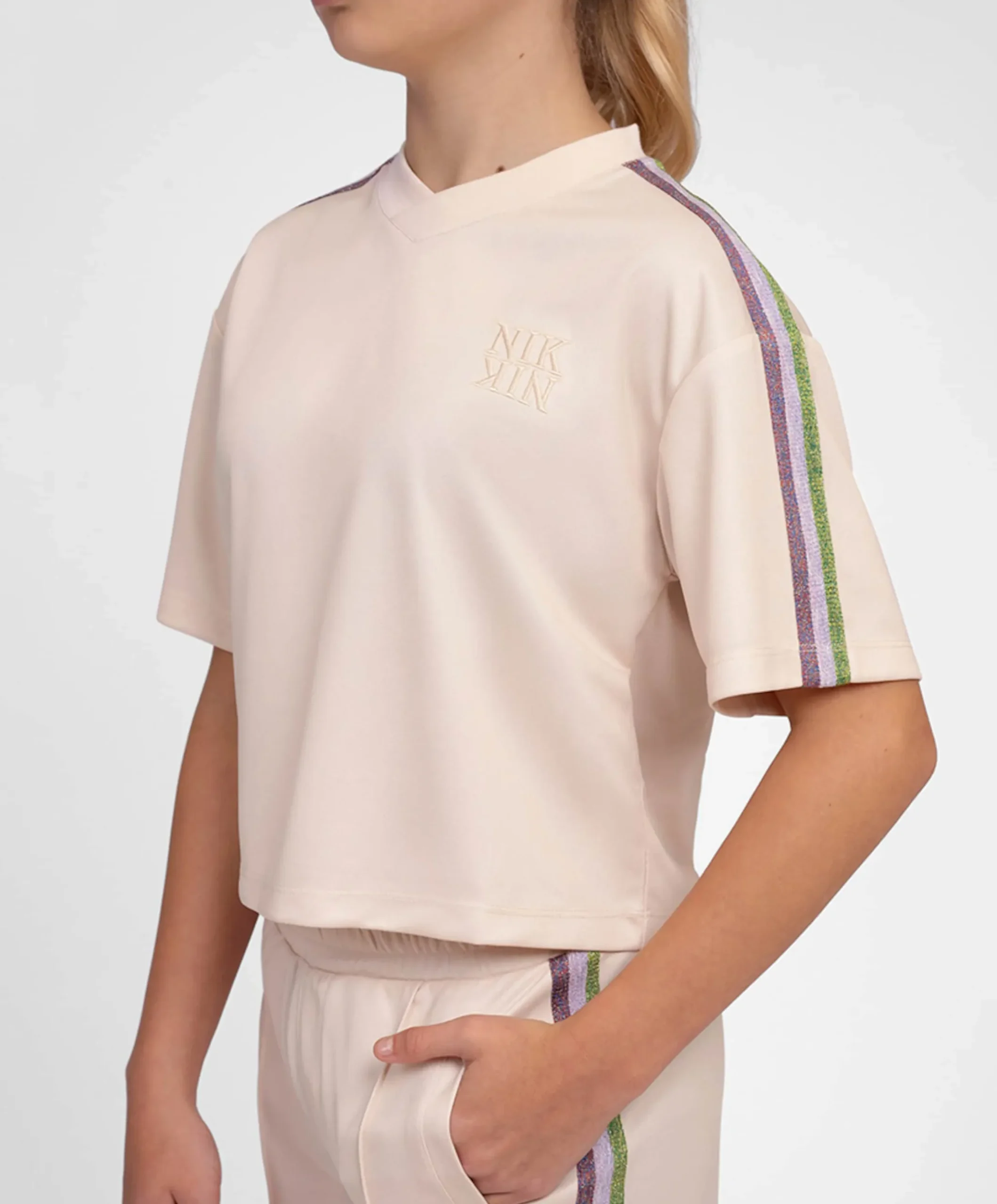 Meisjes T-shirt beige