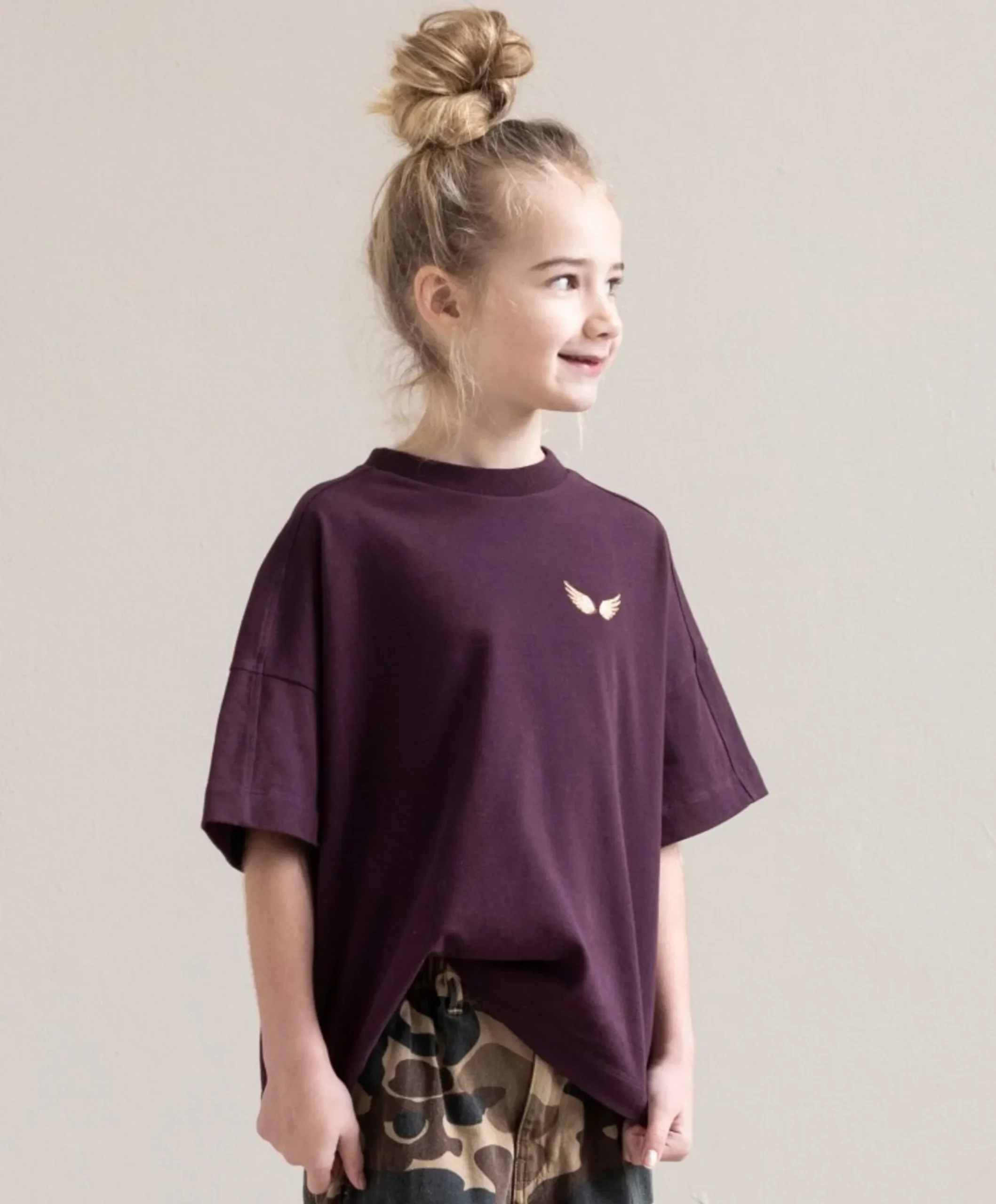 Meisjes T-shirt bordeaux