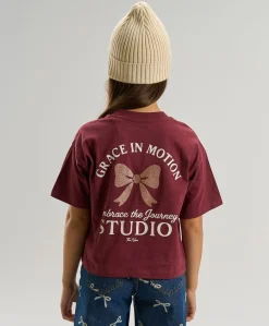 Meisjes T-shirt bordeaux