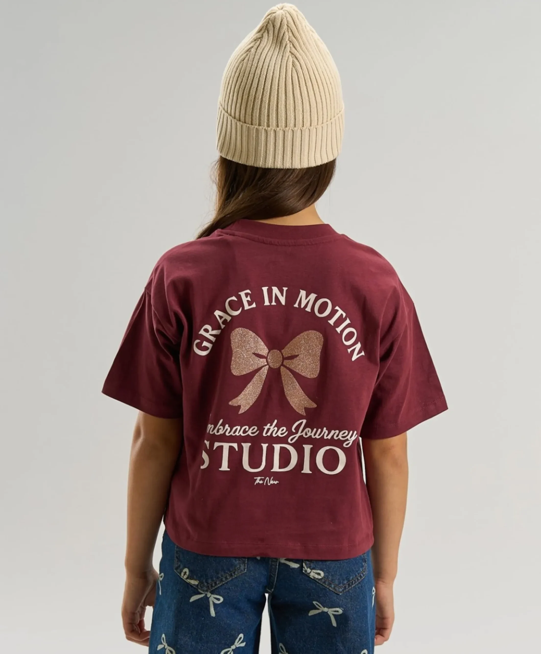 Meisjes T-shirt bordeaux