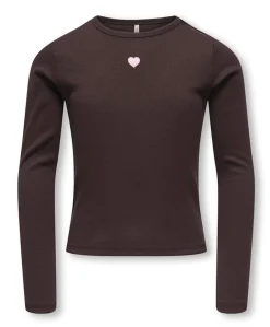 Meisjes T-shirt bruin