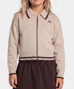 Meisjes vest beige