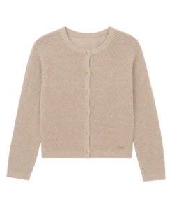 Meisjes vest beige