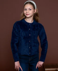 Meisjes vest blauw