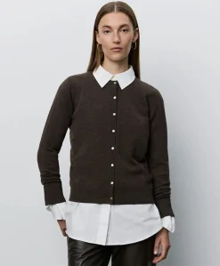 Meisjes vest bruin