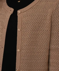 Meisjes vest bruin
