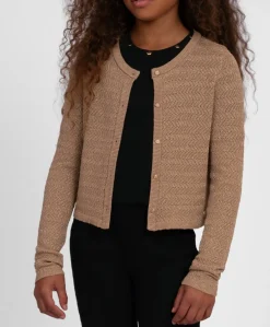 Meisjes vest bruin