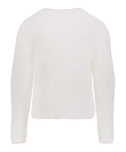 Meisjes vest ecru