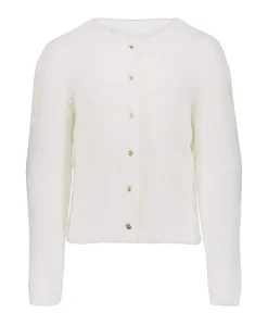 Meisjes vest ecru