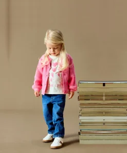Meisjes vest roze