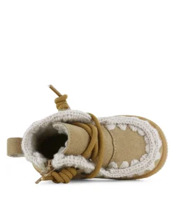meisjes veterschoenen beige