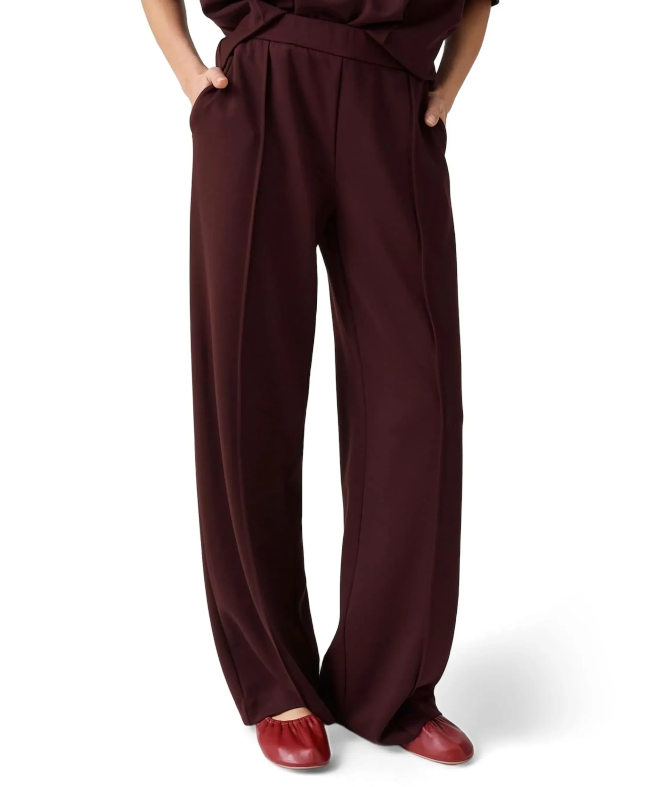 Melane chill dames broek bordeaux