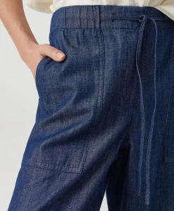 Melane line dames broek blauw