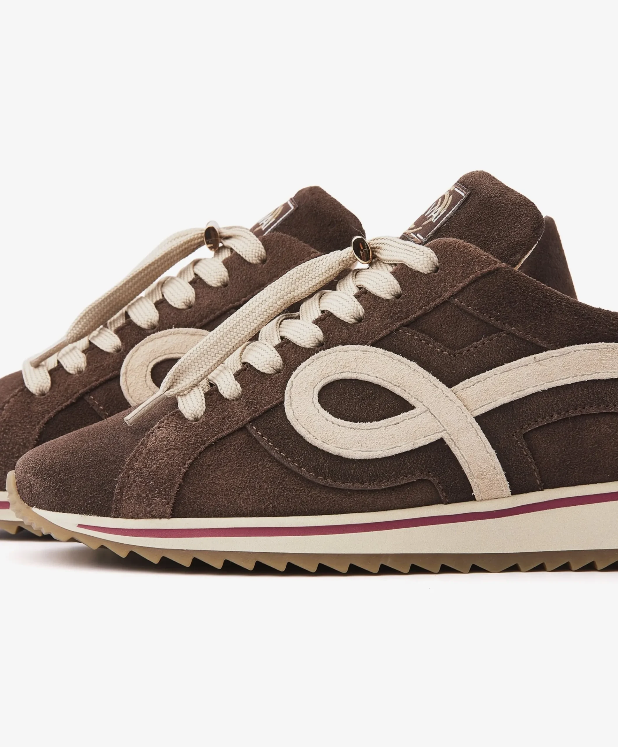 Mikki Eve dames sneakers bruin