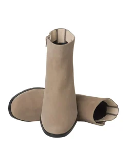 Milano dames enkellaarzen beige