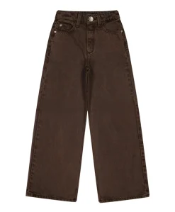 Monaco Color meisjes jeans bruin