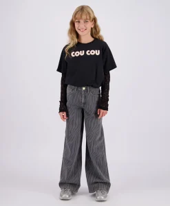 Monaco Zebra meisjes jeans grijs