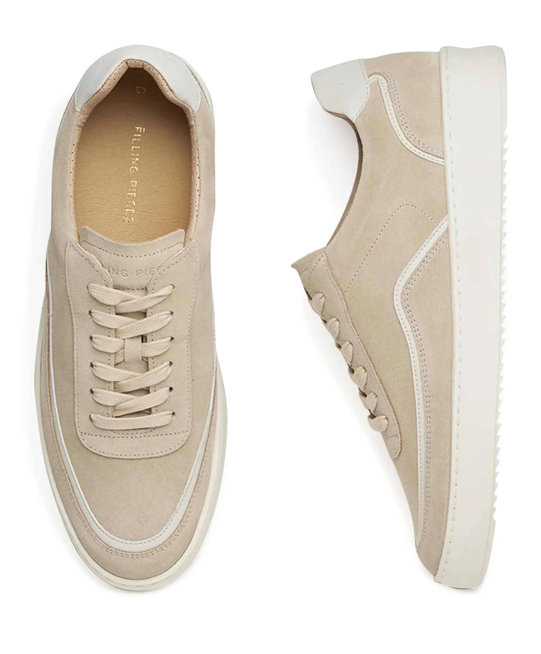 Mondo Stack Suede heren sneakers beige