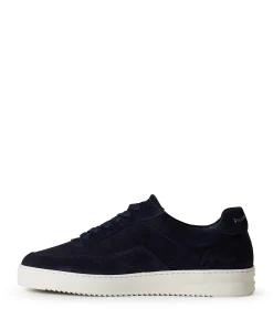 Mondo Suede Grain heren sneakers blauw