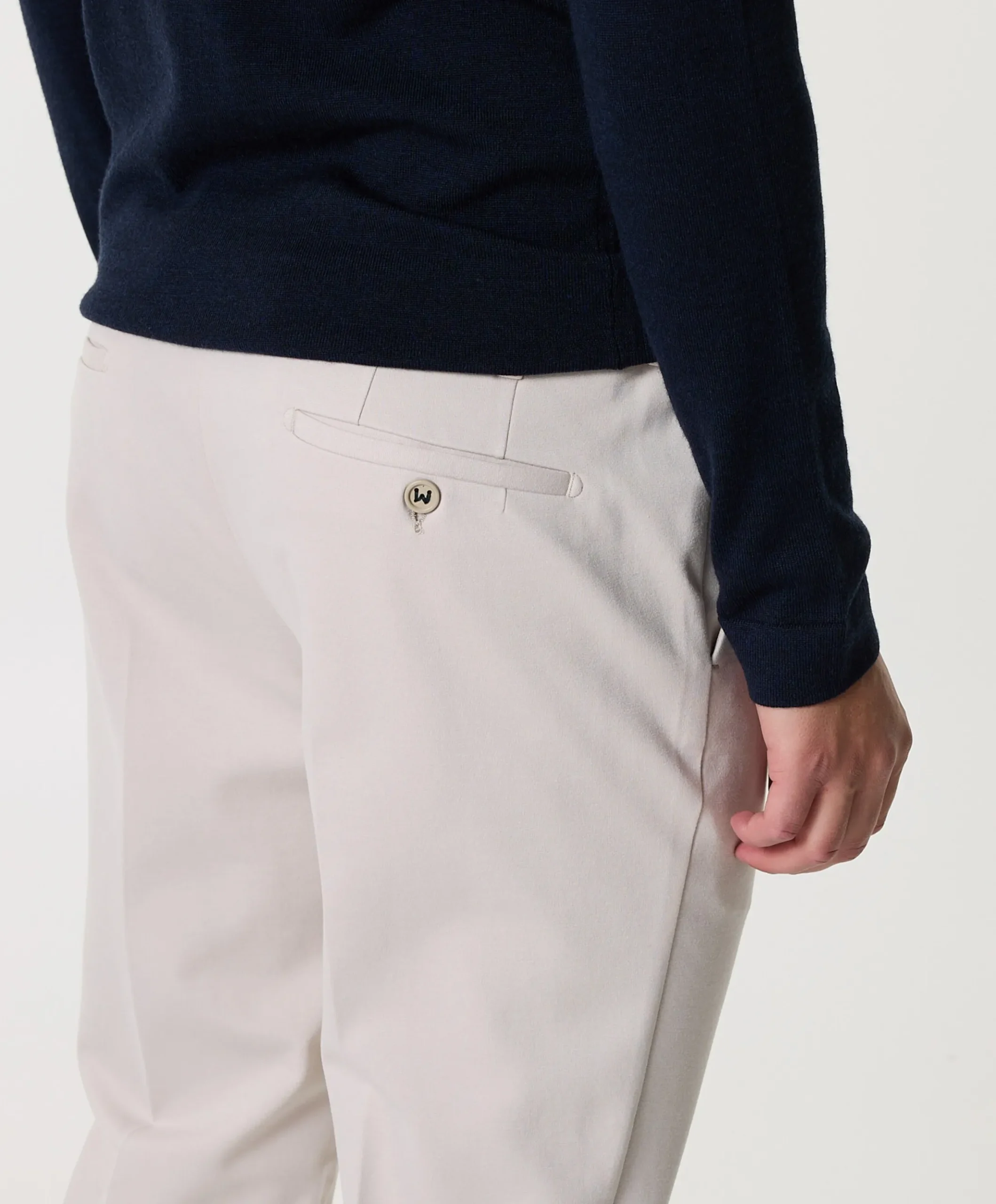 morello elax broek beige