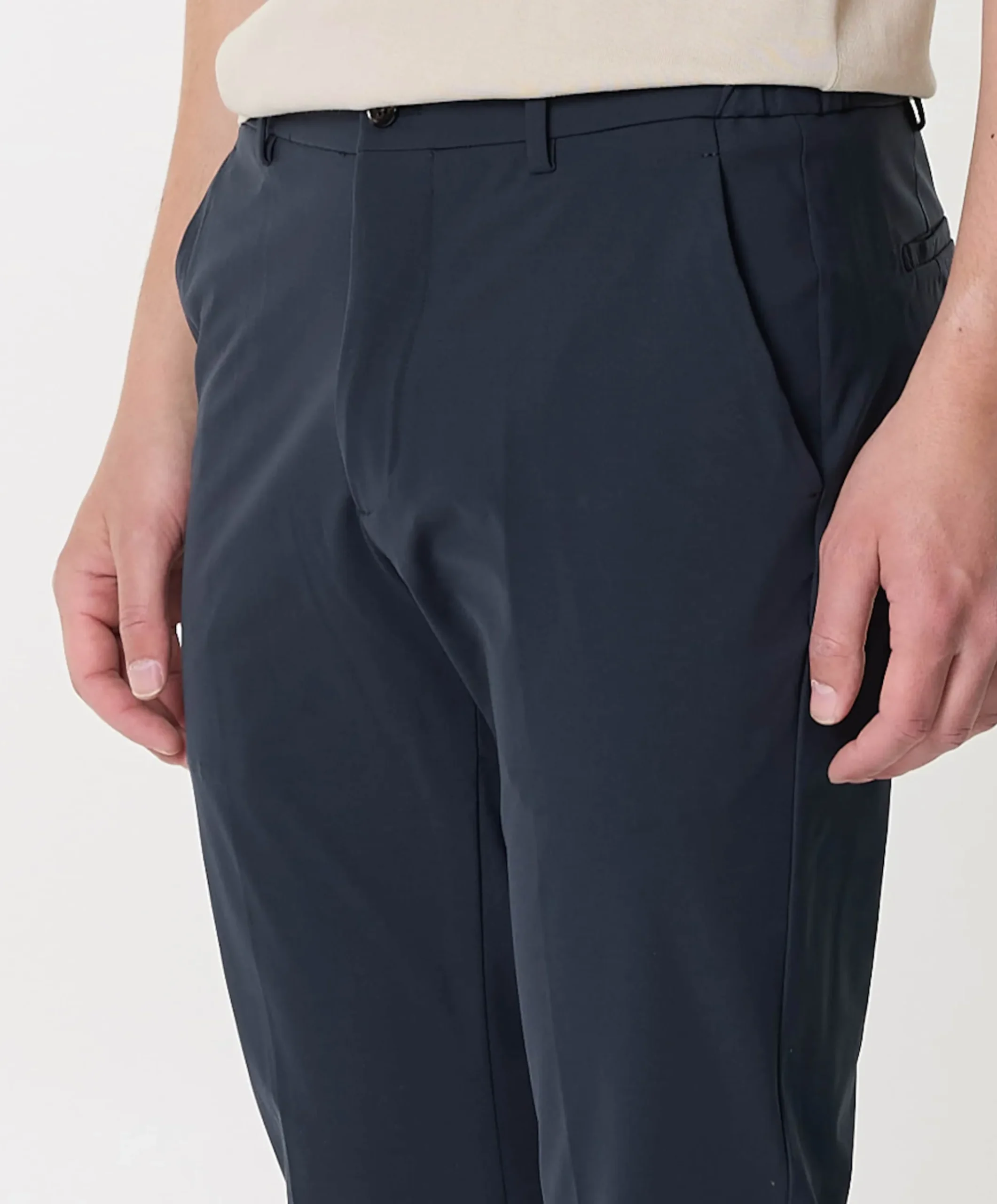 Morello elax heren pantalon blauw
