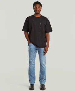 Mosa Straight heren jeans blauw