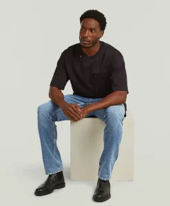 Mosa Straight heren jeans blauw