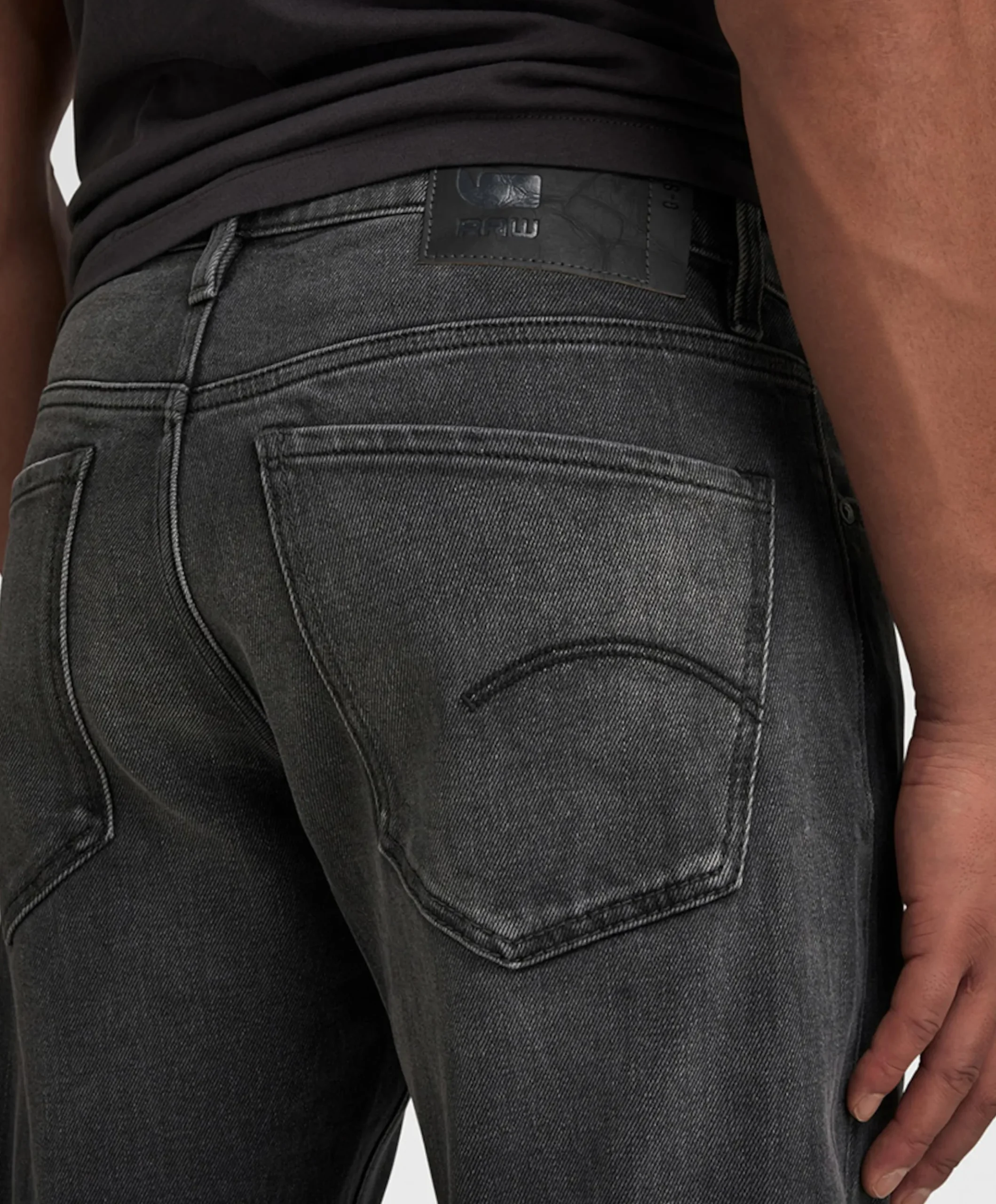 Mosa Straight heren jeans zwart