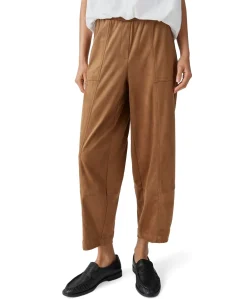 Myha barrel velours dames broek bruin